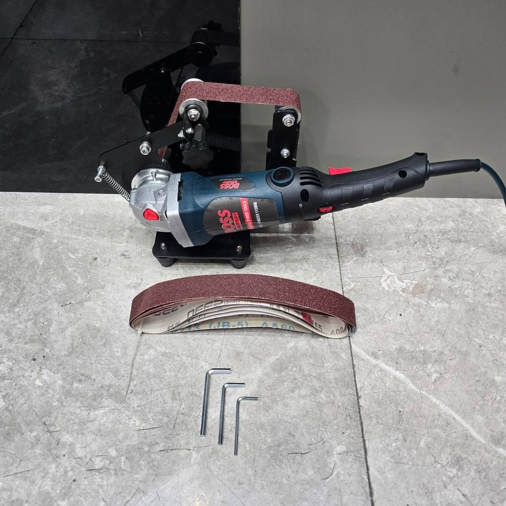 تبدیل مینی فرز به سنباده نواری میزی باس مدل Beltsander