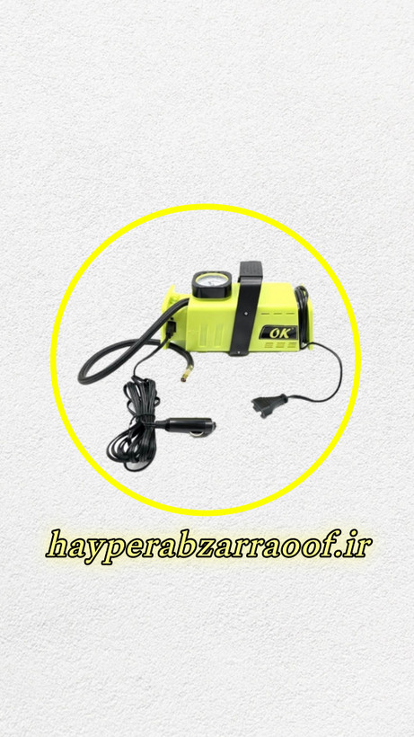 خرید کمپرسور باد فندکی دوحالته (برق شهر،برق ماشین) اوکی مدل ۱۲۱۲ |قیمت و ارسال فوری