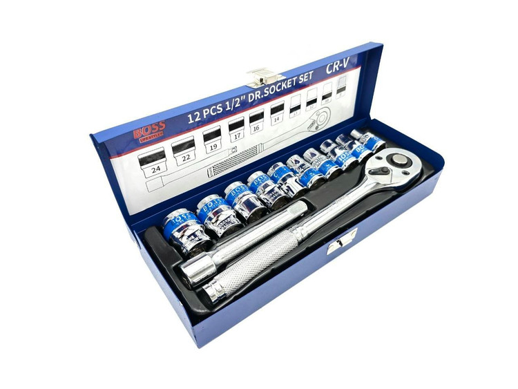 مجموعه بکس ۱۲ عددی کیف فلزی ۱/۲ باس مدل ۲۷_۱۶۰