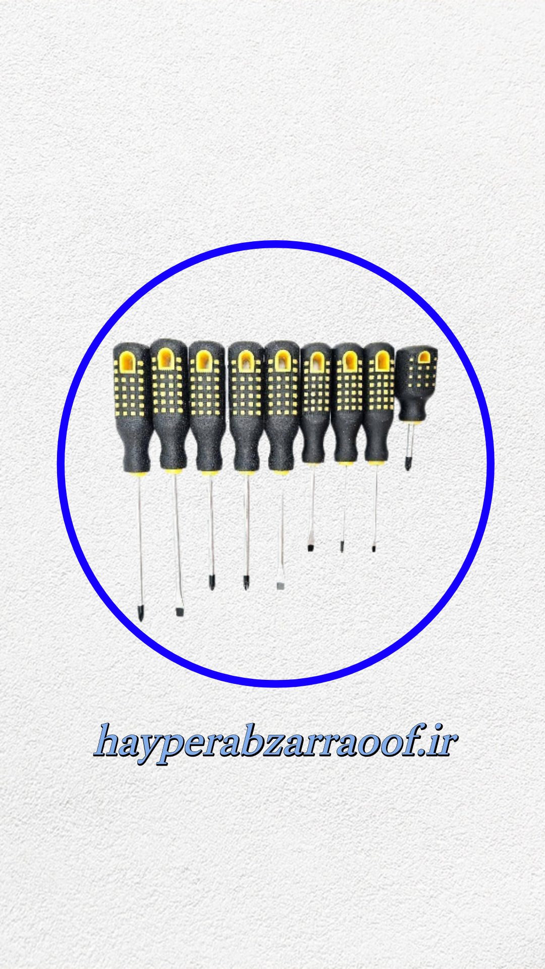 خریدست پیچگوشتی ۹ عددی اوکی مدل OK9 با دسته لاستیکی و کیف برزنت|قیمت‌و ارسال فوری